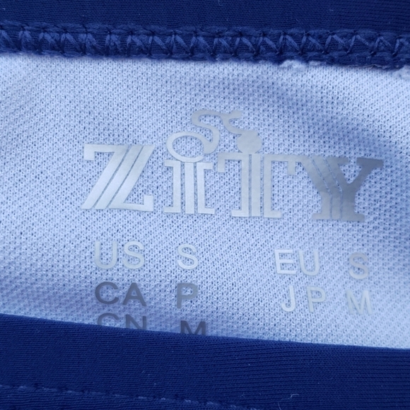 NWOT Zity Navy Swim Bottom w/Side Sinch Size Small # - Picture 2 of 4